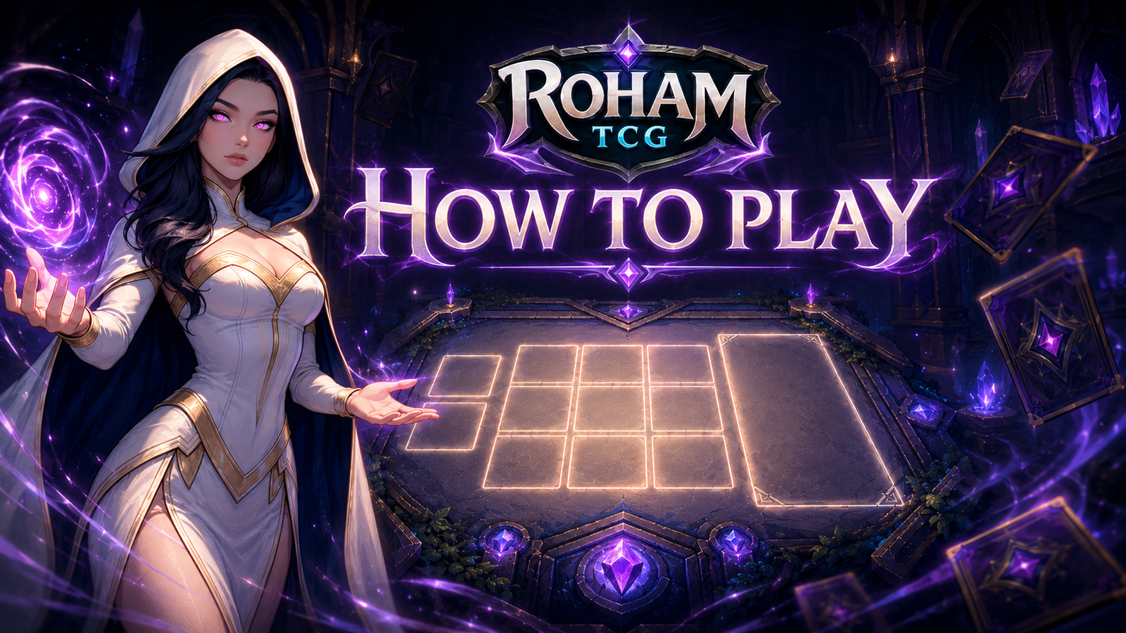 Roham TCG how to play guide banner